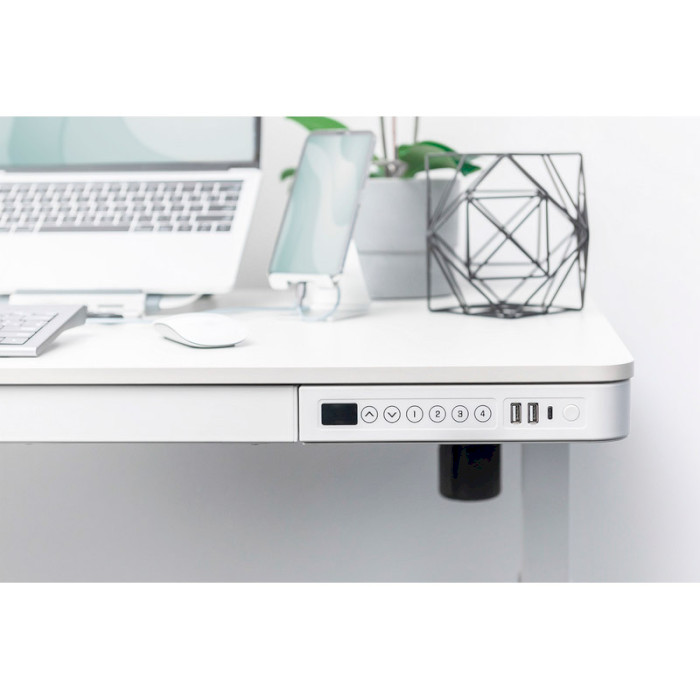 Компьютерный стол моторизированный DIGITUS Electric Height Adjustable White (DA-90406)