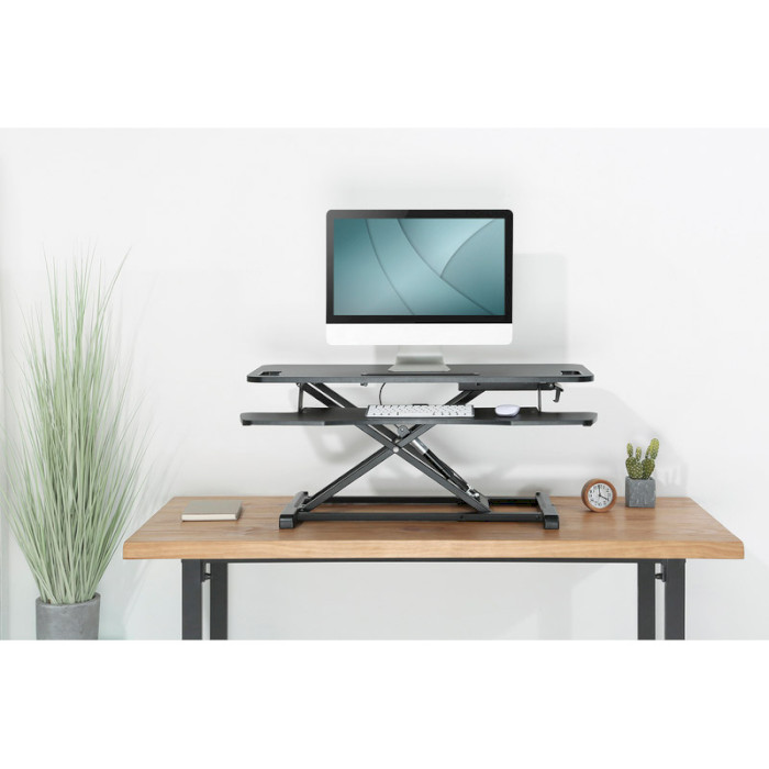 Эргономичная подставка на стол DIGITUS Ergonomic Workspace Riser Black (DA-90380-1)