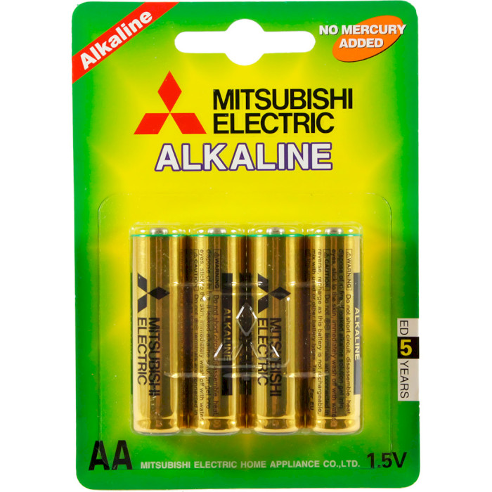 Батарейка MITSUBISHI ELECTRIC Alkaline AA 4шт/уп (MS/LR6/4BP)