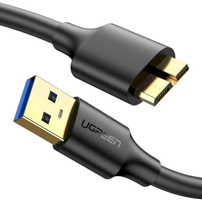 Кабель UGREEN US130 USB3.0 AM to Micro-B 2м Black (10843)