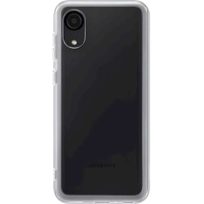 Чехол SAMSUNG Soft Clear Cover для Galaxy A03 Transparent (EF-QA032TTEGRU)