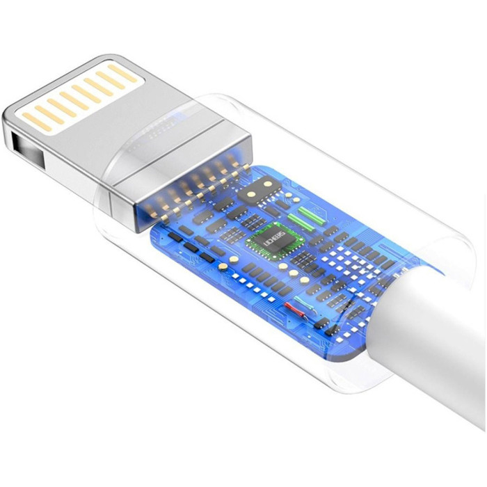 Зарядное устройство T-PHOX T-P01 1xUSB-C, PD3.0, 18W White w/Type-C to Lightning cable (T-P01(W)+C-LIGHTNING)