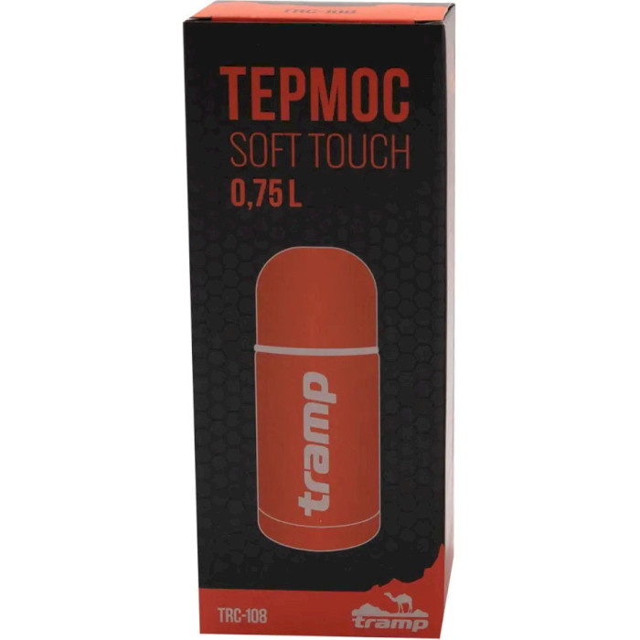 Термос TRAMP Soft Touch 0.75л Orange (TRC-108-ORANGE)