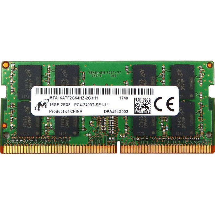 Модуль памяти MICRON SO-DIMM DDR4 2400MHz 16GB (MTA16ATF2G64HZ-2G3H1)