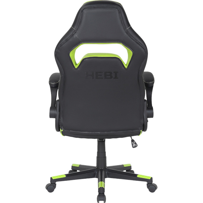 Кресло геймерское 2E GAMING Hebi Black/Green (2E-GC-HEB-BK)