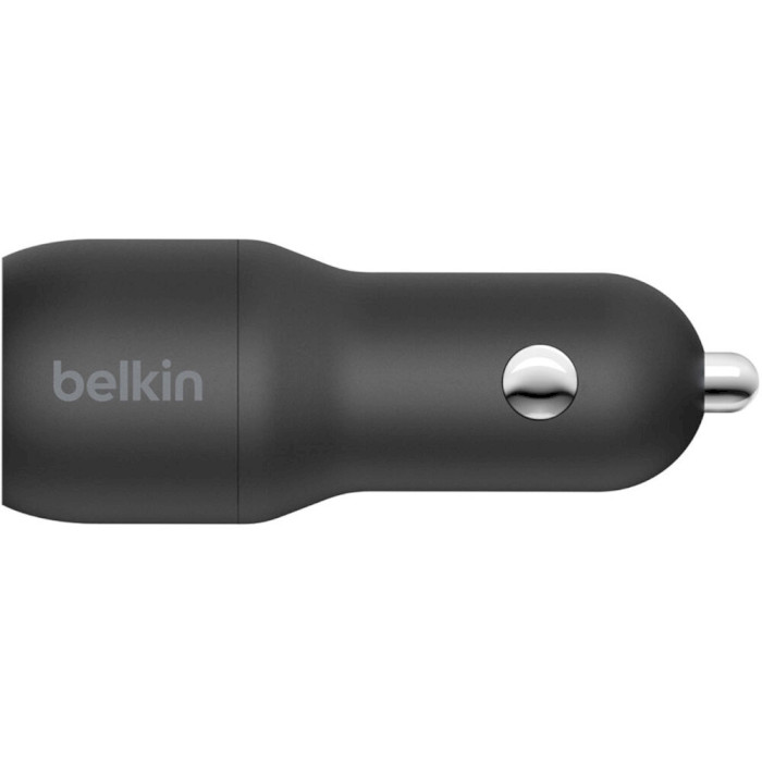 Автомобільний зарядний пристрій BELKIN Boost Up Charge Dual USB-A Car Charger 24W w/USB-A to USB-C cable Black w/Type-C cable (CCE001BT1MBK)