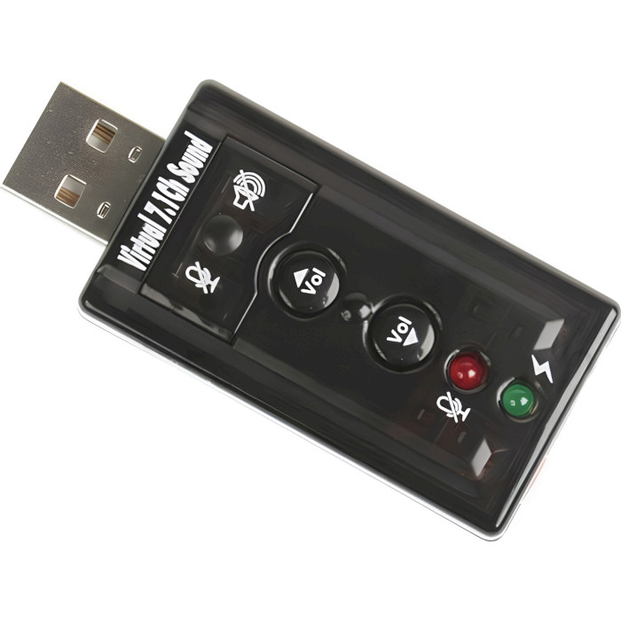 Зовнішня звукова карта USB Virtual 7.1 Channel RTL (B00650)