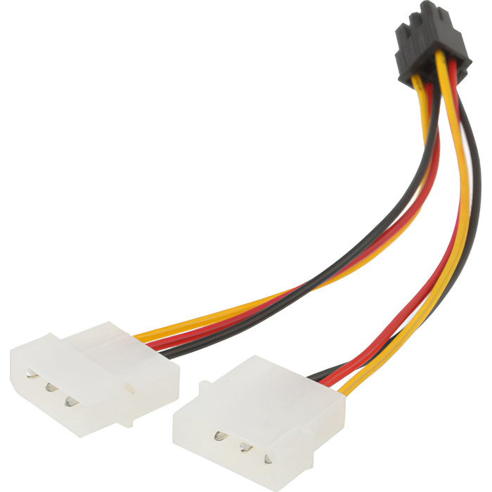 Кабель живлення для відеокарти 2xMolex to PCIe 6-pin (S0111)