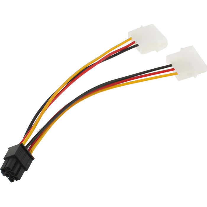 Кабель питания для видеокарты 2xMolex to PCIe 6-pin (S0111)
