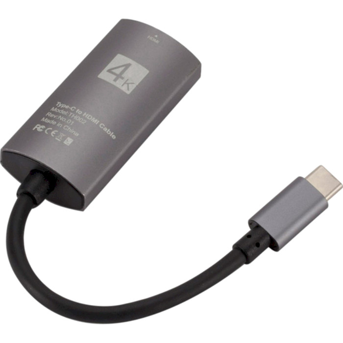 Адаптер USB-C - HDMI Black (S0936)