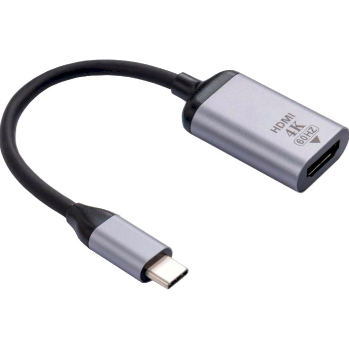 Адаптер VINGA USB-C - HDMI v2.0 Black (VCPATCHDMI2)