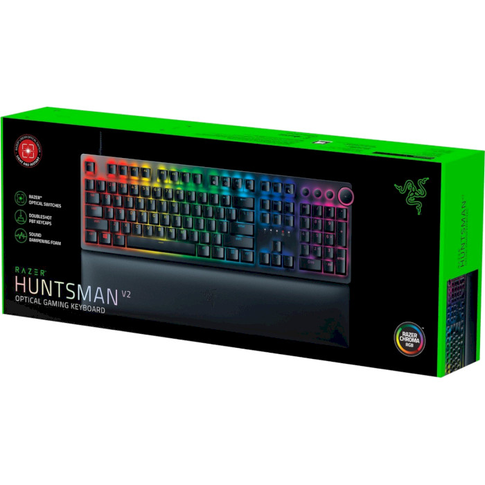 Клавіатура RAZER Huntsman V2 Red Switch Black (RZ03-03930700-R3R1)