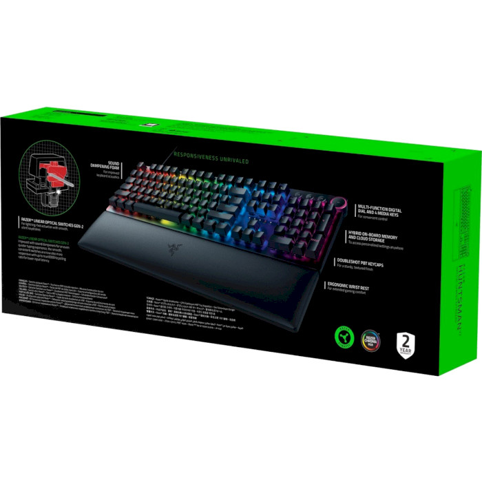 Клавіатура RAZER Huntsman V2 Red Switch Black (RZ03-03930700-R3R1)