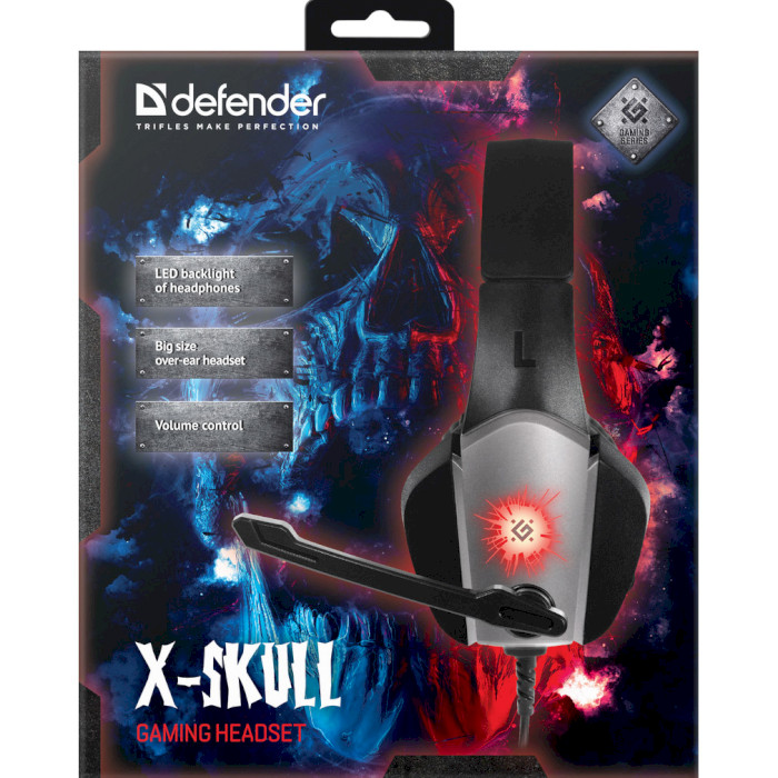 Навушники геймерскі DEFENDER X-Skull (64585)