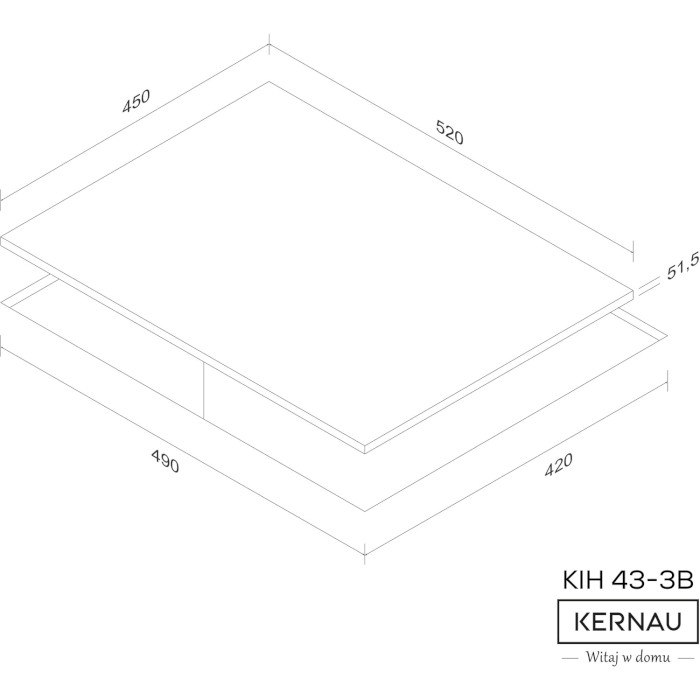 Варильна поверхня індукційна KERNAU KIH 43-3B