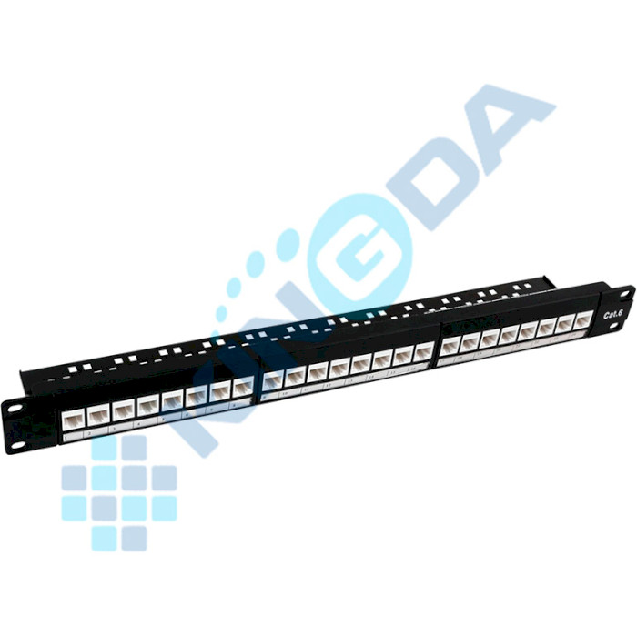 Патч-панель KINGDA 1U 19" 24-port UTP Cat.5e (KD-PP56-UTP-C5E-24P)