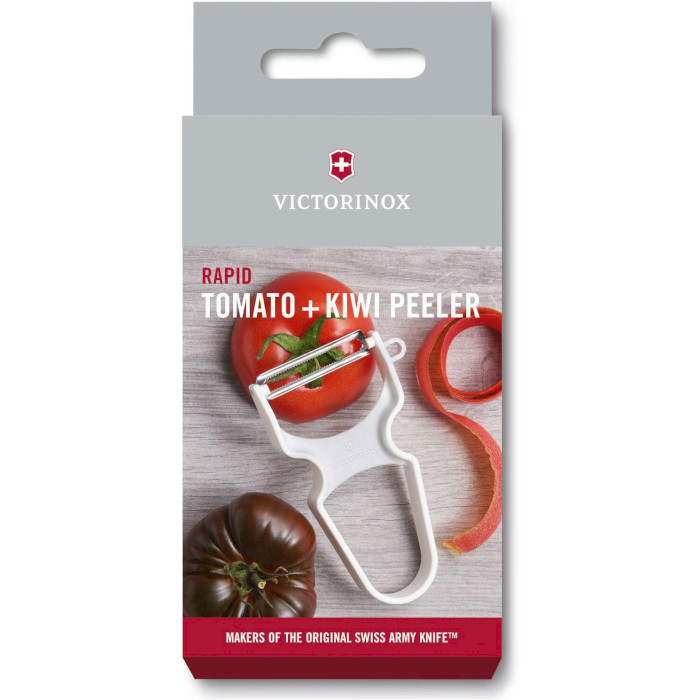 Овочечистка VICTORINOX Rapid Tomato and Kiwi Peeler White 110мм (VX60933)