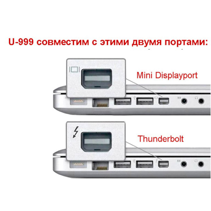 Адаптер STLAB Mini DisplayPort - VGA White (U-999 WHITE)