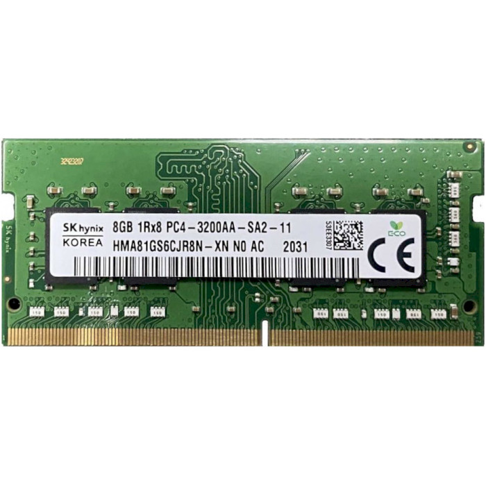 Модуль пам'яті HYNIX SO-DIMM DDR4 3200MHz 8GB (HMA81GS6CJR8N-XN)