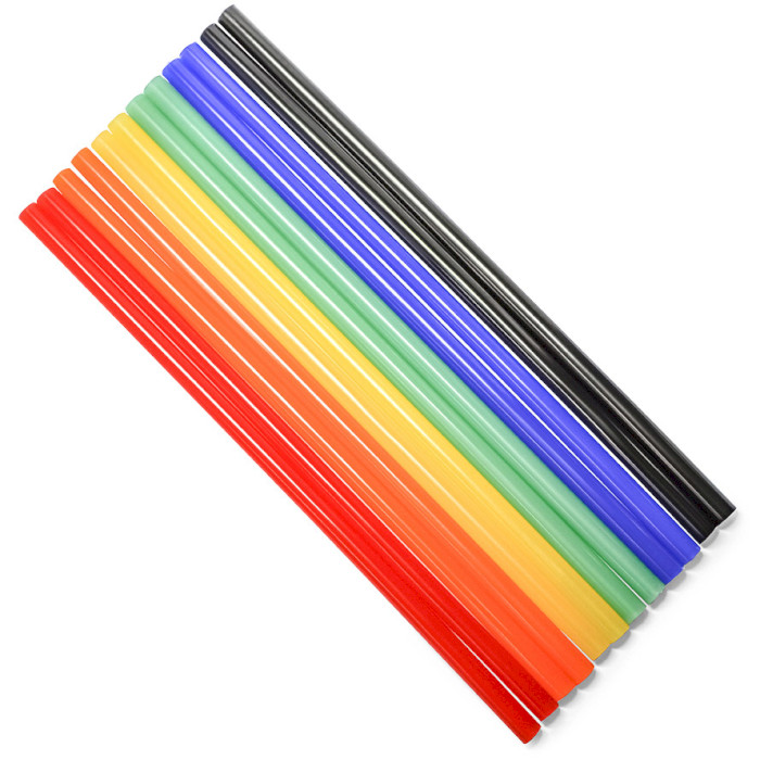 Клейові стрижні STARK 7.2мм, 12шт, різнокольорові (525072011)