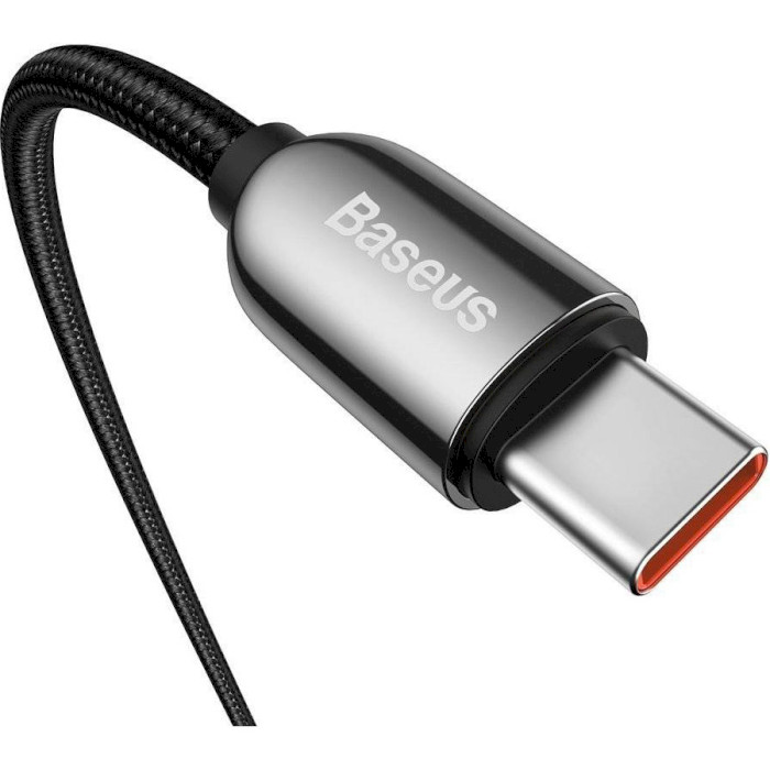 Кабель BASEUS Display Fast Charging Data Cable Type-C to Type-C 100W 2м Black (CATSK-C01)