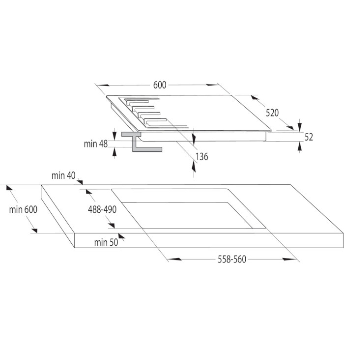 Варильна поверхня газова GORENJE GT642AB (737669)