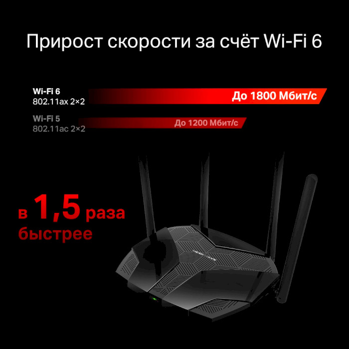 Wi-Fi роутер MERCUSYS MR1800X