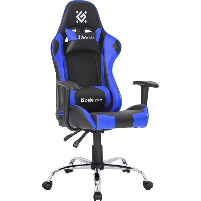 Крісло геймерське DEFENDER Gamer Black/Blue (64356)