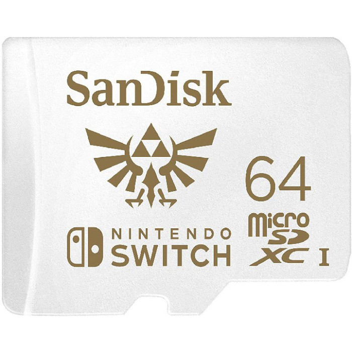 Карта памяти SANDISK microSDXC Nintendo Switch 64GB Class 10 (SDSQXAT-064G-GN3ZN)