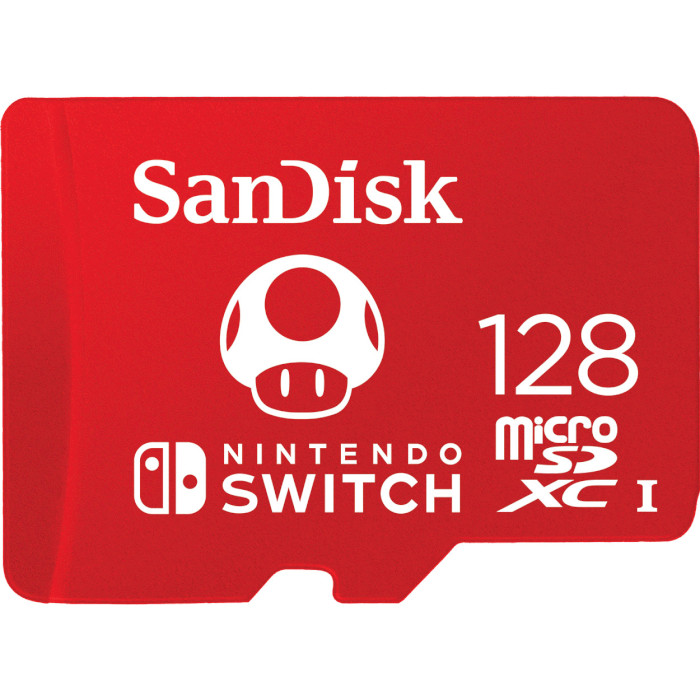 Карта памяти SANDISK microSDXC Nintendo Switch 128GB UHS-I Class 10 (SDSQXAO-128G-GN3ZN)