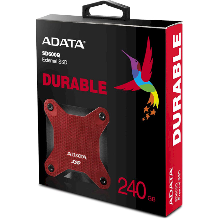 Портативний SSD диск ADATA SD600Q 480GB USB3.1 Red (ASD600Q-480GU31-CRD)