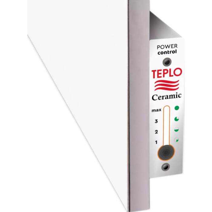 Полотенцесушитель электрический с терморегулятором TEPLOCERAMIC TCMT-T-300 White