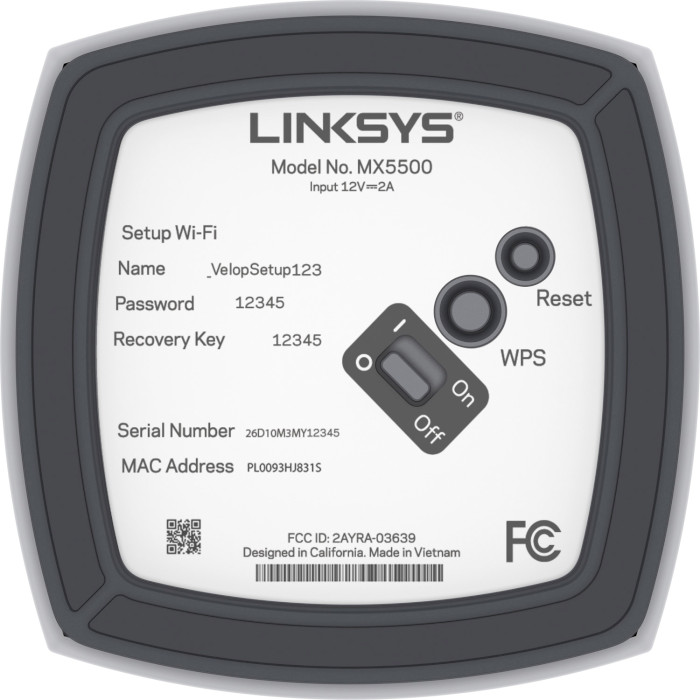 Wi-Fi Mesh система LINKSYS Atlas Pro 6 Dual-Band Mesh WiFi 6 System 2-pack (MX5502-KE)
