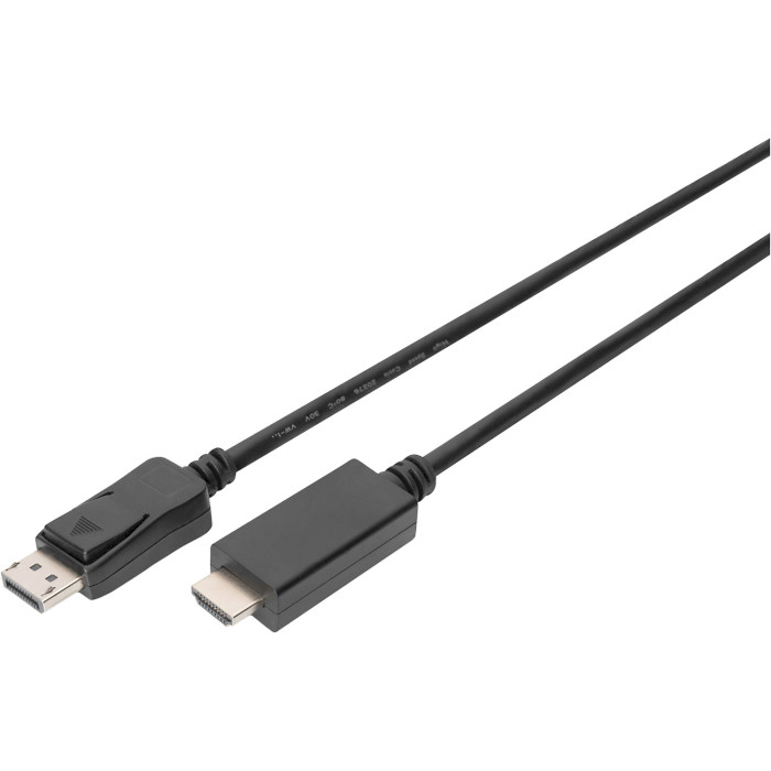 Кабель DIGITUS DisplayPort - HDMI v2.0 2м Black (AK-340303-020-S)