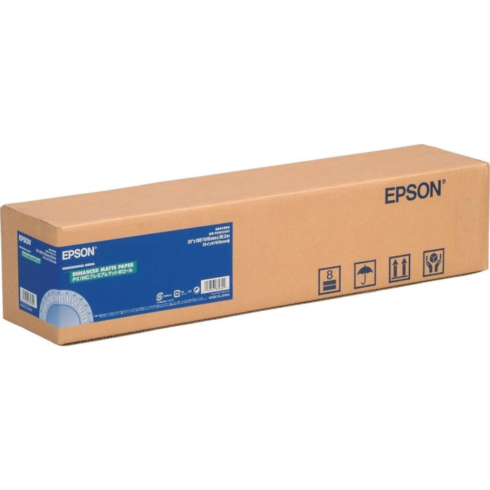 Рулонная бумага для плоттеров EPSON Enhanced Matte Paper 192g/m², 24", 610mm x 30.5m (C13S041595)