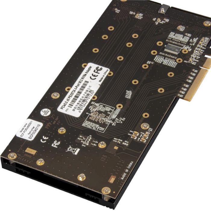 Контроллер FRIME PCIe x8 to 4 x M.2 (B Key) (ECF-PCIETOSSD011)