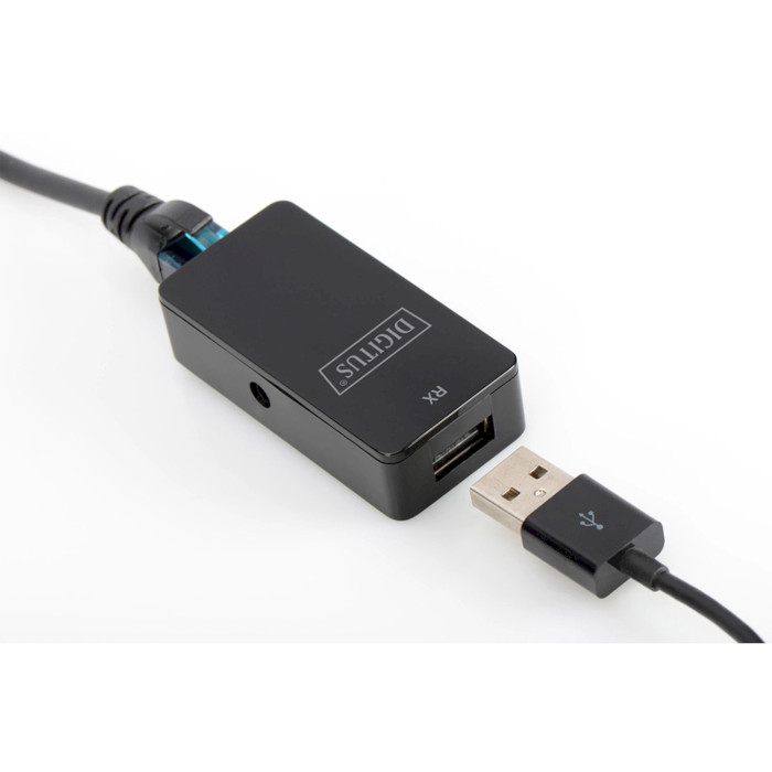 Подовжувач USB по кручений парі DIGITUS USB Extender 0.2м (DA-70141)