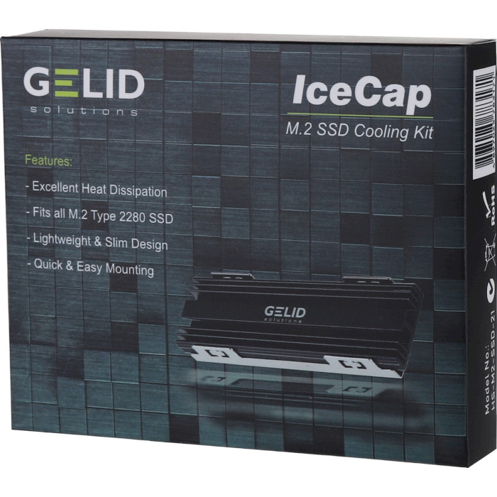Радіатор для SSD GELID SOLUTIONS IceCap M.2 SSD Cooler (HS-M2-SSD-21)