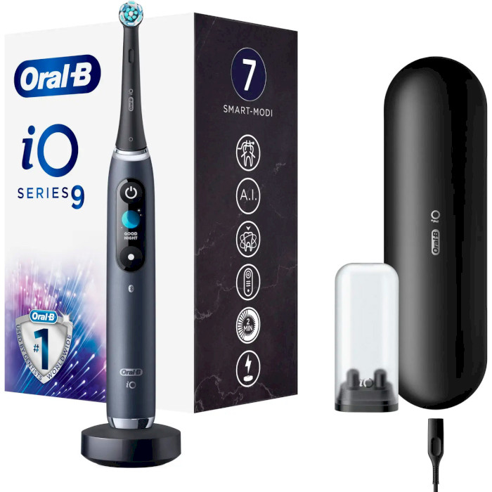 Электрическая зубная щётка BRAUN ORAL-B iO Series 9 IOM9.1B2.2AD Black Onyx