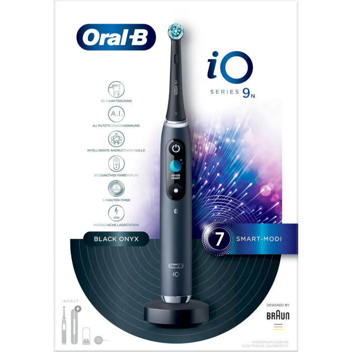 Електрична зубна щітка BRAUN ORAL-B iO Series 9 IOM9.1B2.2AD Black Onyx (81774299)