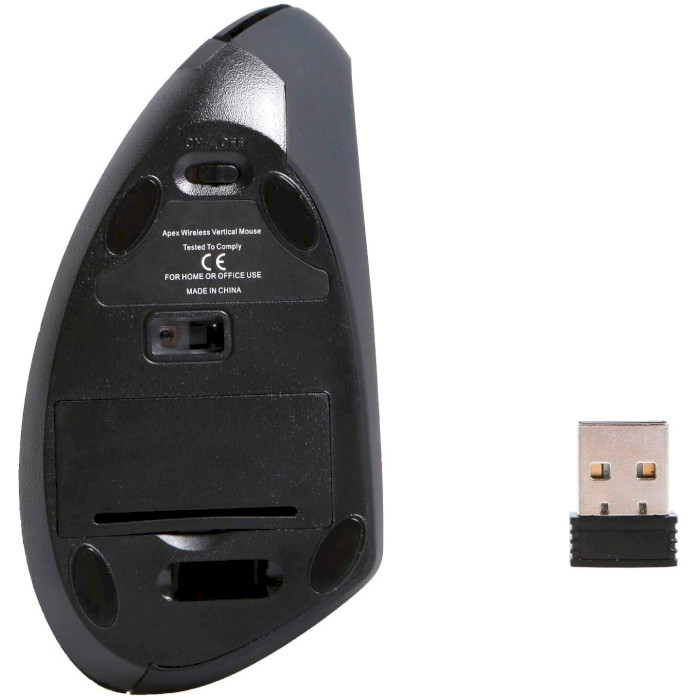 Вертикальная мышь GELID SOLUTIONS Apex Wireless Vertical Mouse Black (VM-01-A)