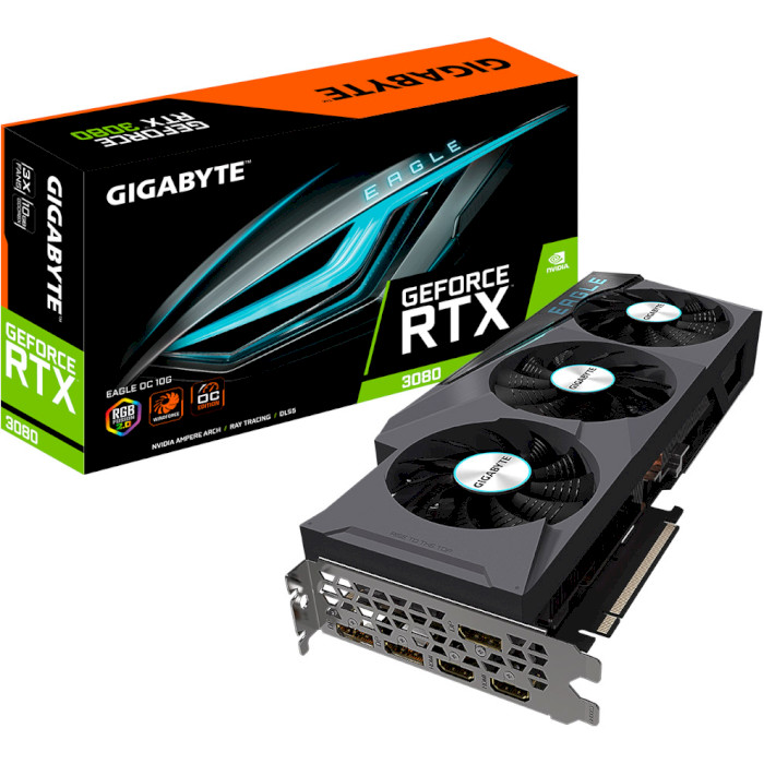 Відеокарта GIGABYTE GeForce RTX 3080 Eagle OC 10G (GV-N3080EAGLE-10GD REV.1.0)