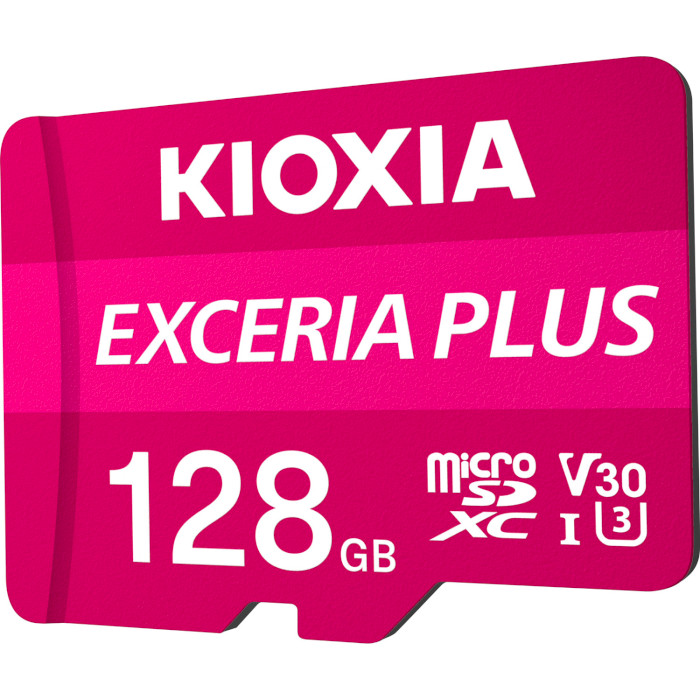 Карта памяти KIOXIA (Toshiba) microSDXC Exceria Plus 128GB UHS-I U3 V30 A1 Class 10 + SD-adapter (LMPL1M128GG2)