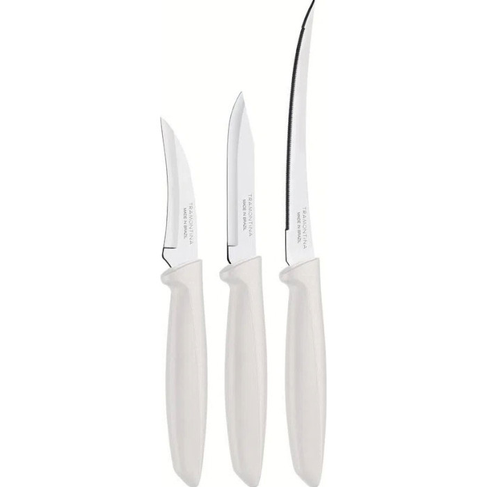 Набор кухонных ножей TRAMONTINA Plenus White 3пр (23498/312)
