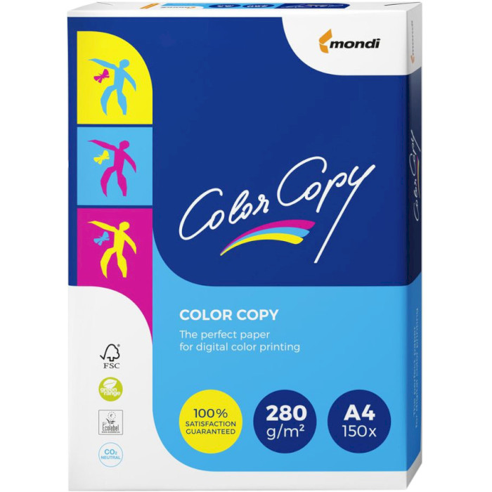 Офисная бумага MONDI Color Copy A4 280г/м² 150л (A4.280.CC)