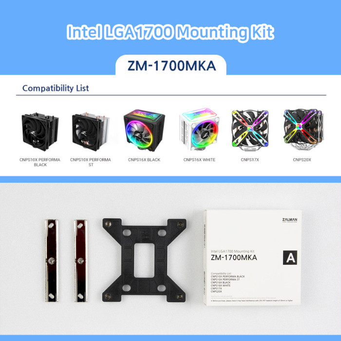 Монтажний комплект ZALMAN Intel LGA 1700 Mounting Kit for CNPS series (ZM-1700MKA)