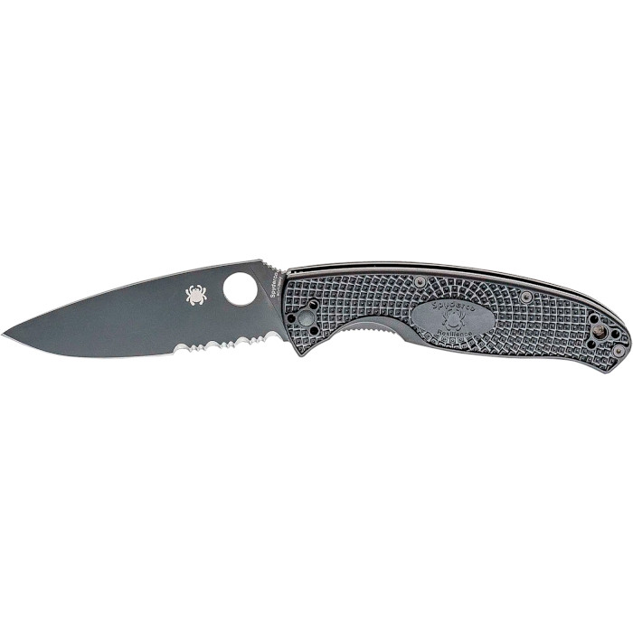 Складаний ніж SPYDERCO Resilience FRN Serrated Black Blade (C142PSBBK)