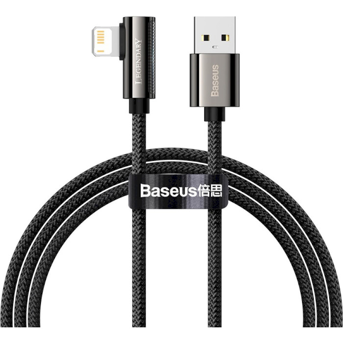 Кабель BASEUS Legend Series Elbow Fast Charging Data Cable USB to iP 1м Black (CALCS-01)