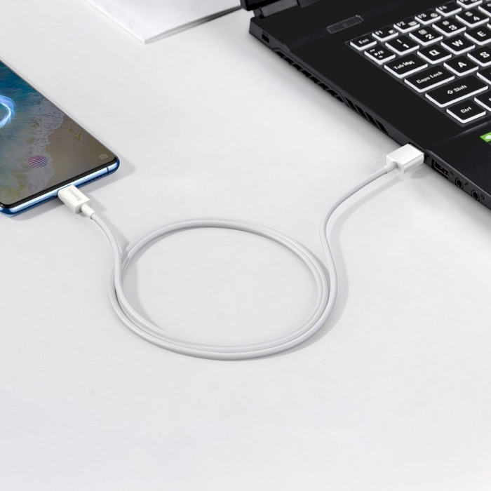 Кабель BASEUS Superior Series Fast Charging Data Cable USB to Micro 2A 1м White (CAMYS-02)