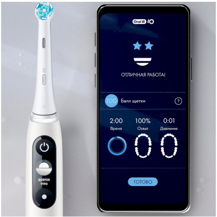 Електрична зубна щітка BRAUN ORAL-B iO Series 6 Gray Opal (4210201381686)